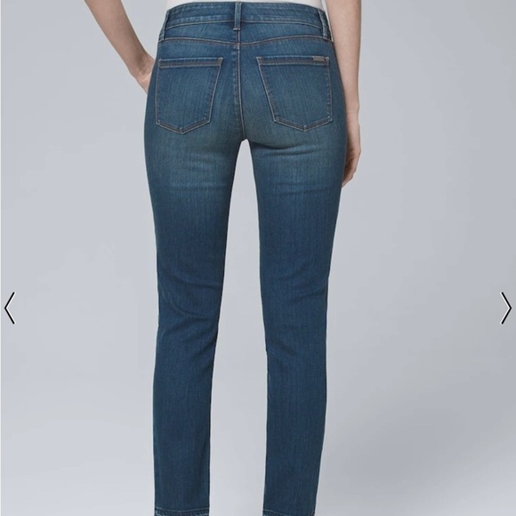 White House Black Market Classic Rise Ball Chain Slim Ankle Jeans Sz 6 - Picture 4 of 12